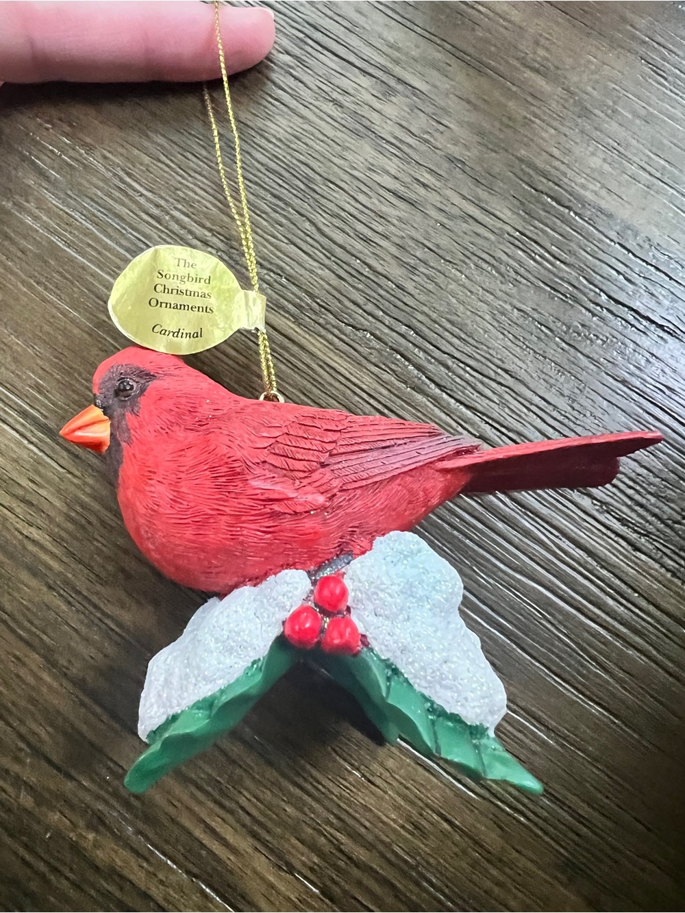 Danbury Mint CARDINAL Songbird Christmas Tree
Ornament Bird Figurine